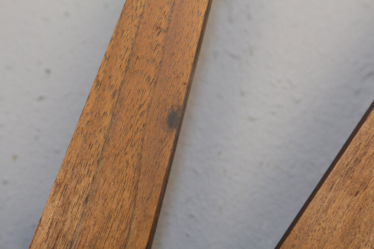 Mid Century Walnut & Brass Starburst Wall Clock
