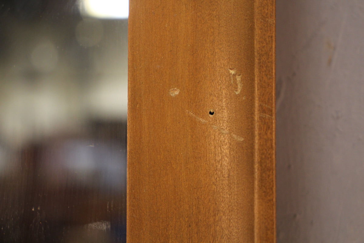 Mid Century Walnut Cutout Mirror