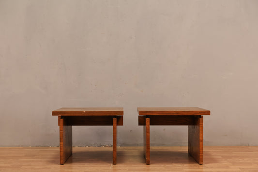 Lane Oak Butcher Block End Table