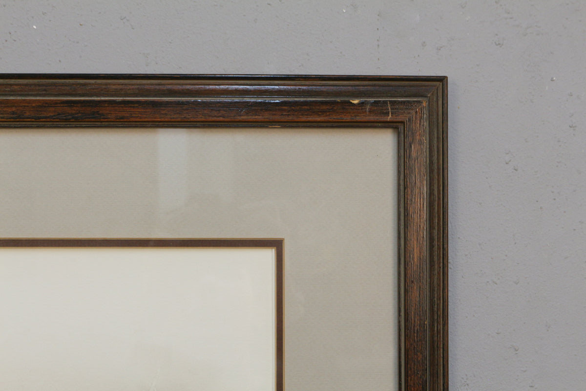 "Peaceful Perch" Framed Watercolor Painting