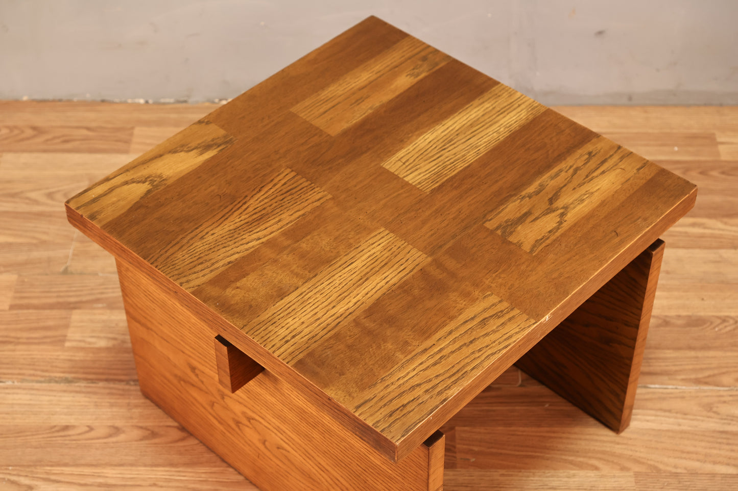 Lane Oak Butcher Block End Table