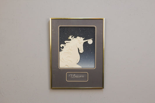 1980s Roberta Adkins "Paper Unicorn"