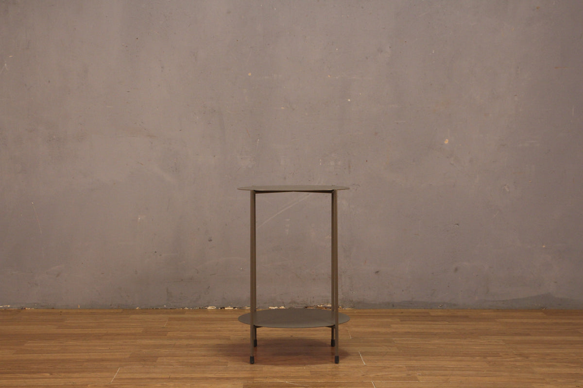 Modern Metal 2-Tier Side Table
