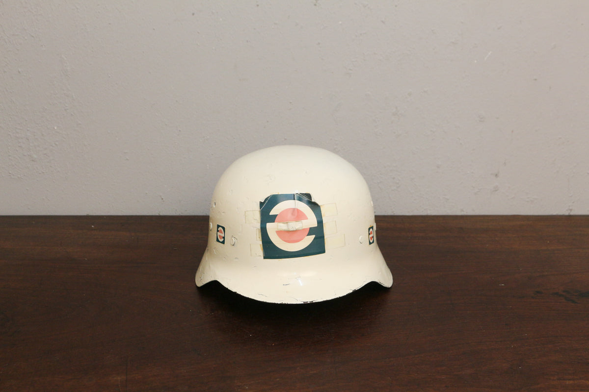 White Steel Helmet