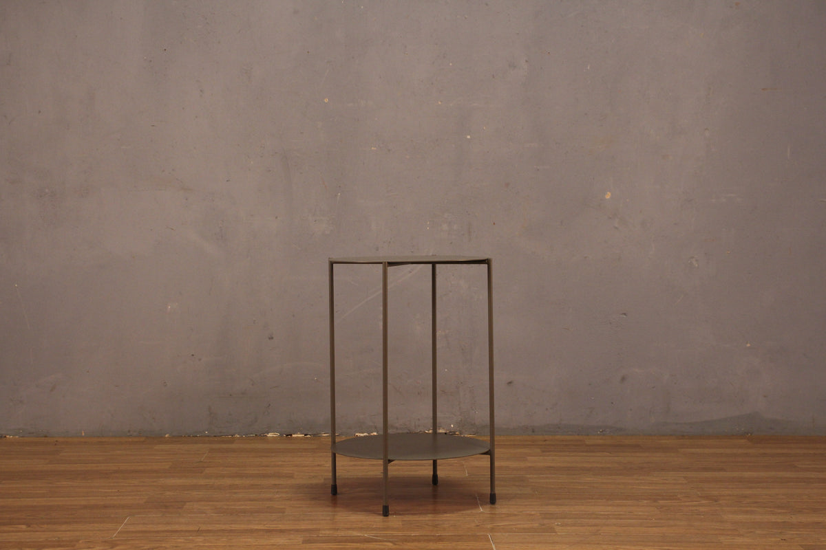 Modern Metal 2-Tier Side Table