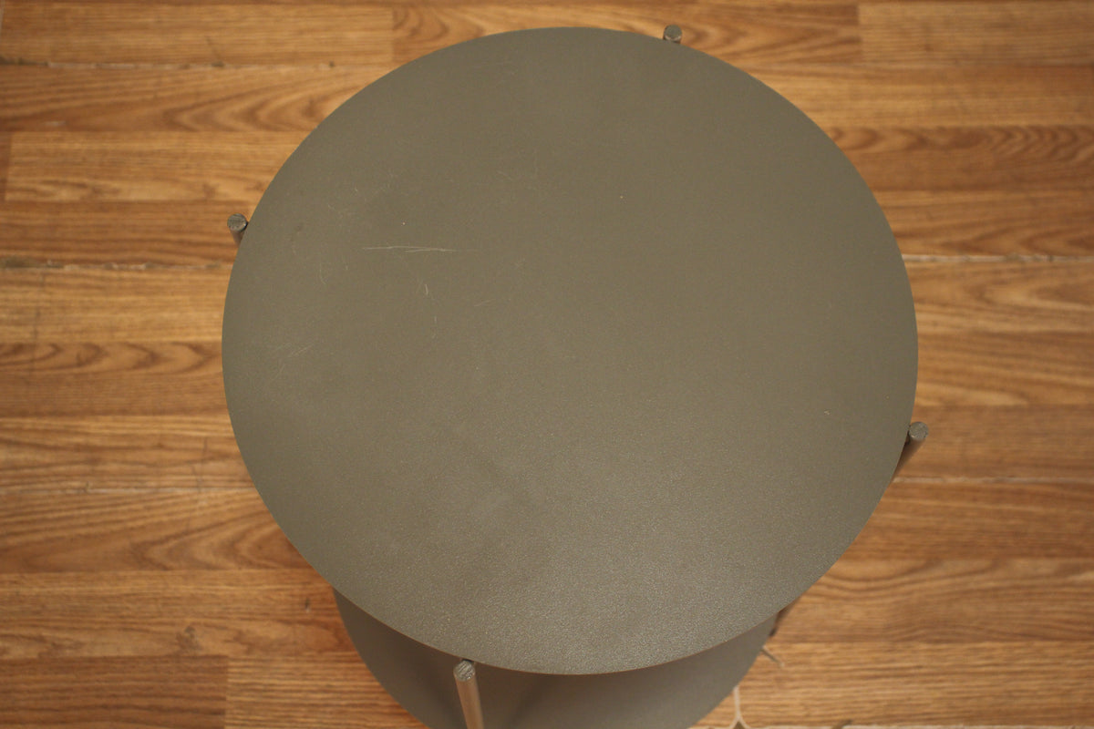 Modern Metal 2-Tier Side Table