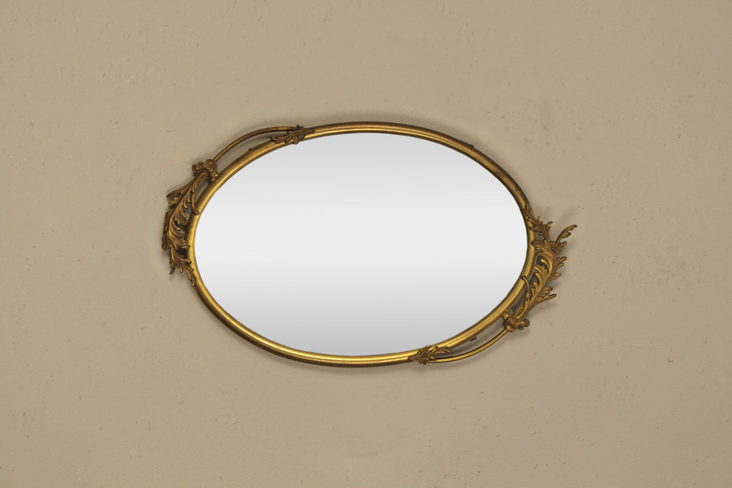 Oval Gold Nouveau Mirror