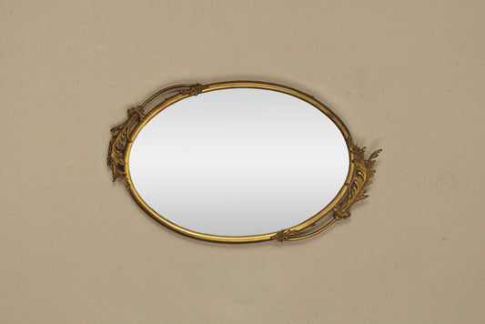Oval Gold Nouveau Mirror