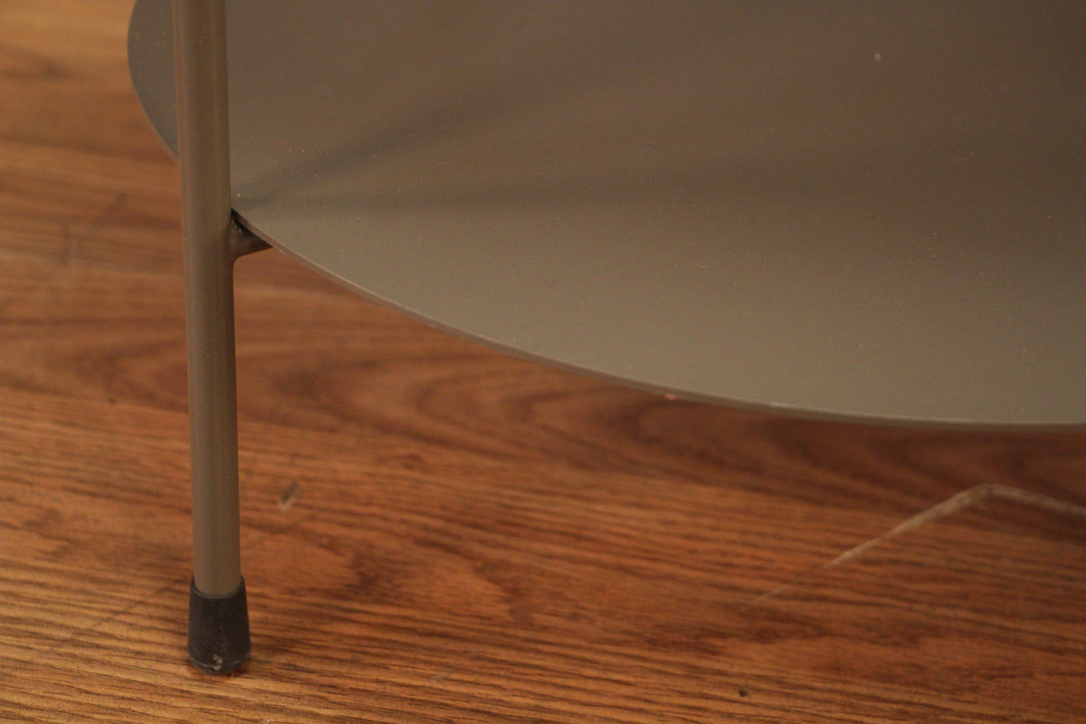 Modern Metal 2-Tier Side Table