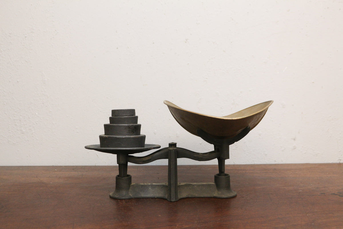 Antique Iron & Brass Scale