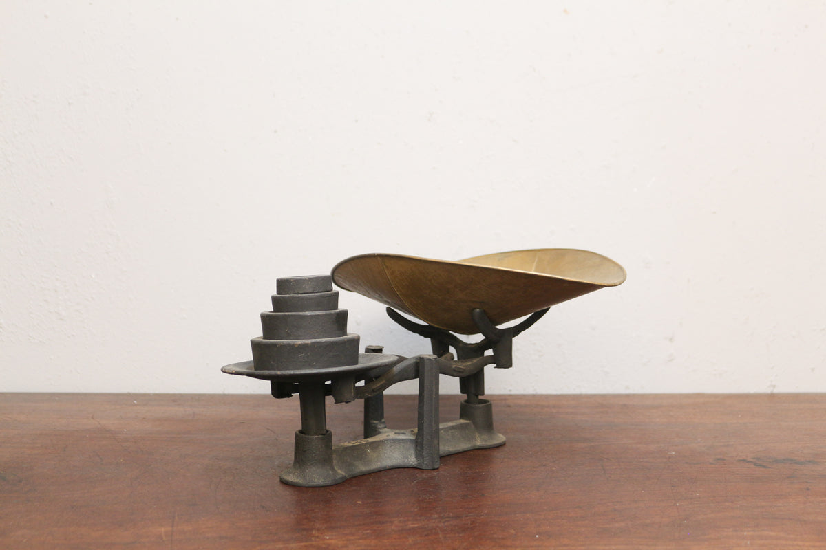 Antique Iron & Brass Scale