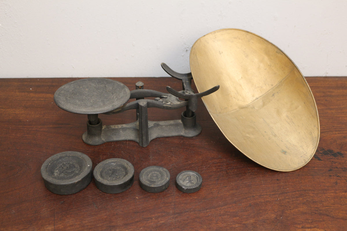 Antique Iron & Brass Scale