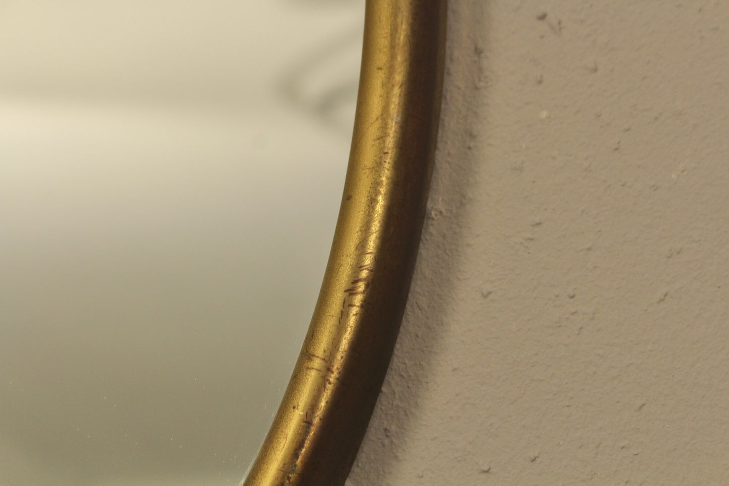 Oval Gold Nouveau Mirror