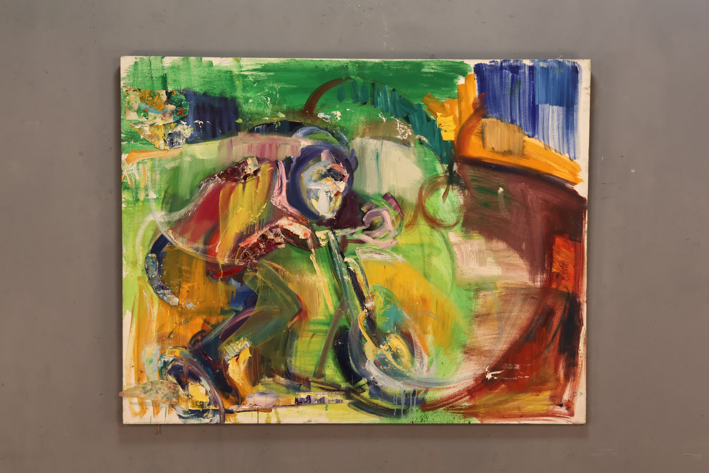 Large "Freewheeling" Abstract Painting - ONLINE ONLY
