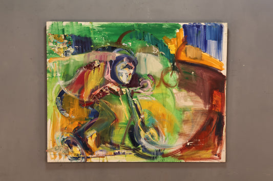 Large "Freewheeling" Abstract Painting - ONLINE ONLY