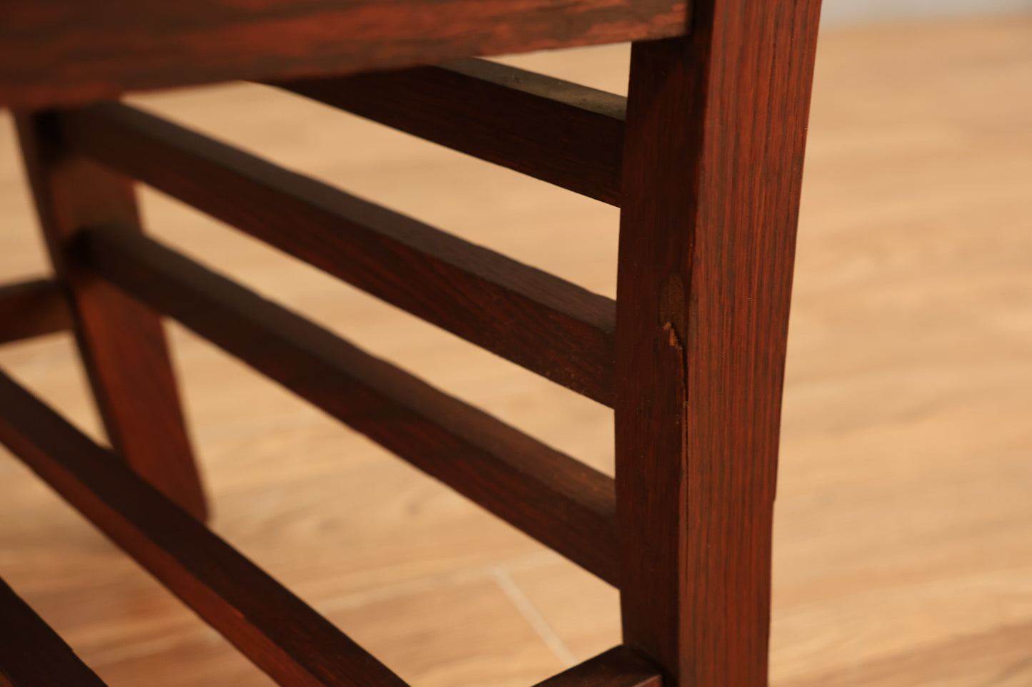 Dark Wood School Desk Chair