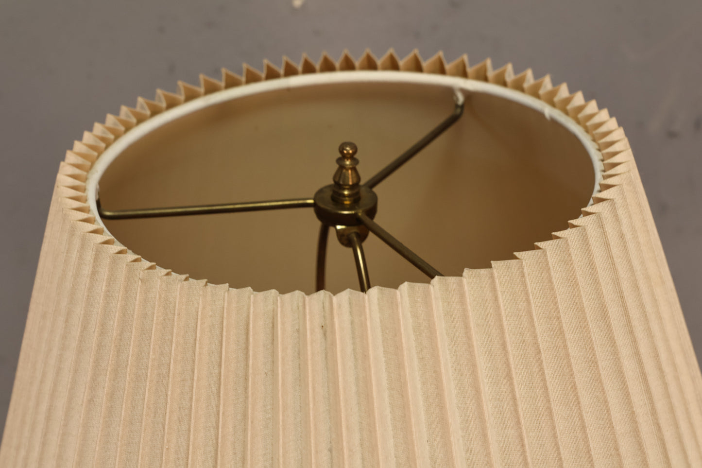 Mid Century Walnut Hourglass Table Lamp
