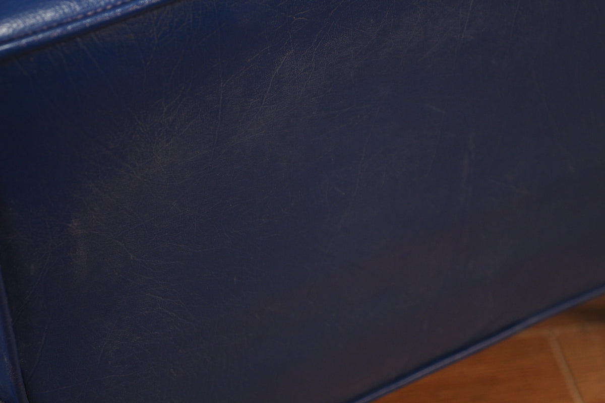 Mid Century Cobalt Vinyl Club Chair - ONLINE ONLY