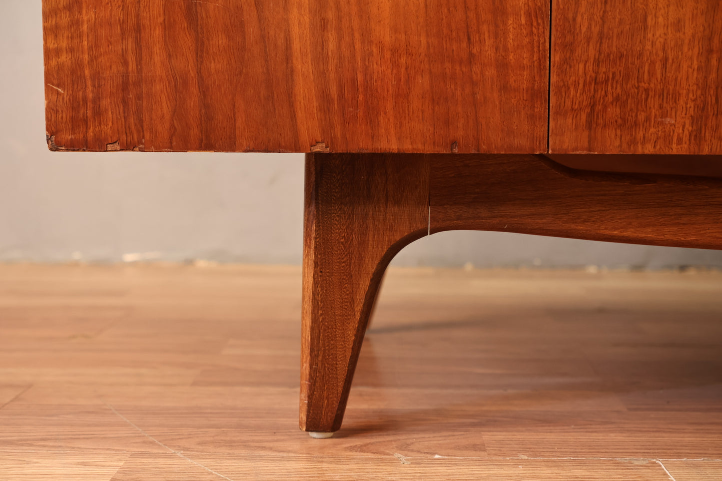 Large Sculptural Walnut 9-Drawer Credenza