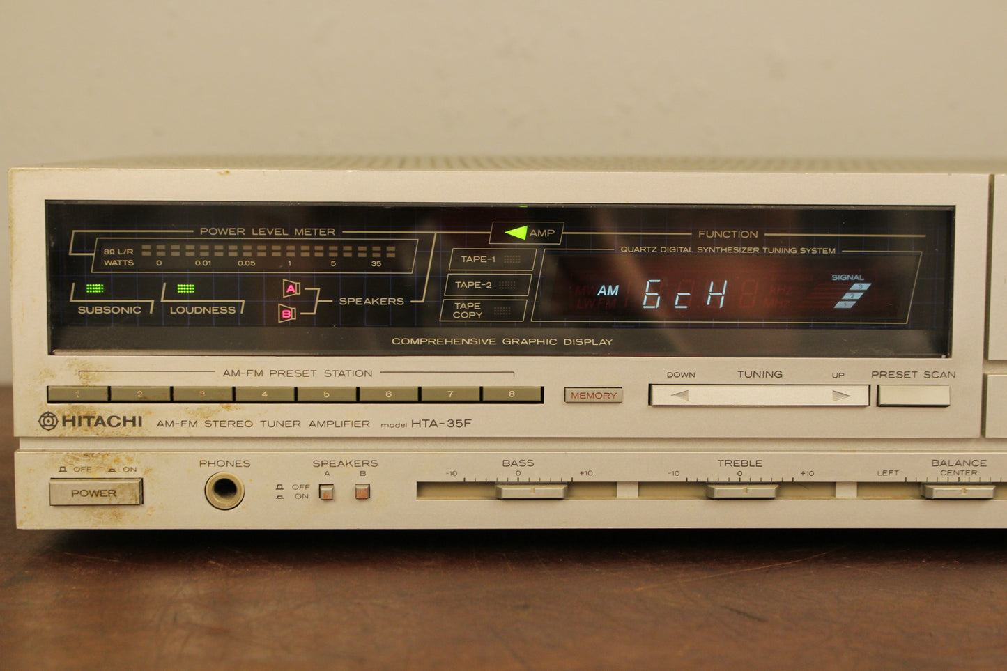 1984 Hitachi Stereo Receiver