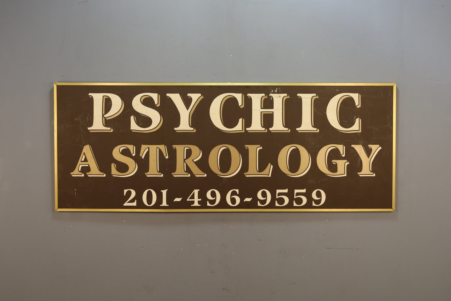Large Metal "Psychic Astrology" Sign - ONLINE ONLY