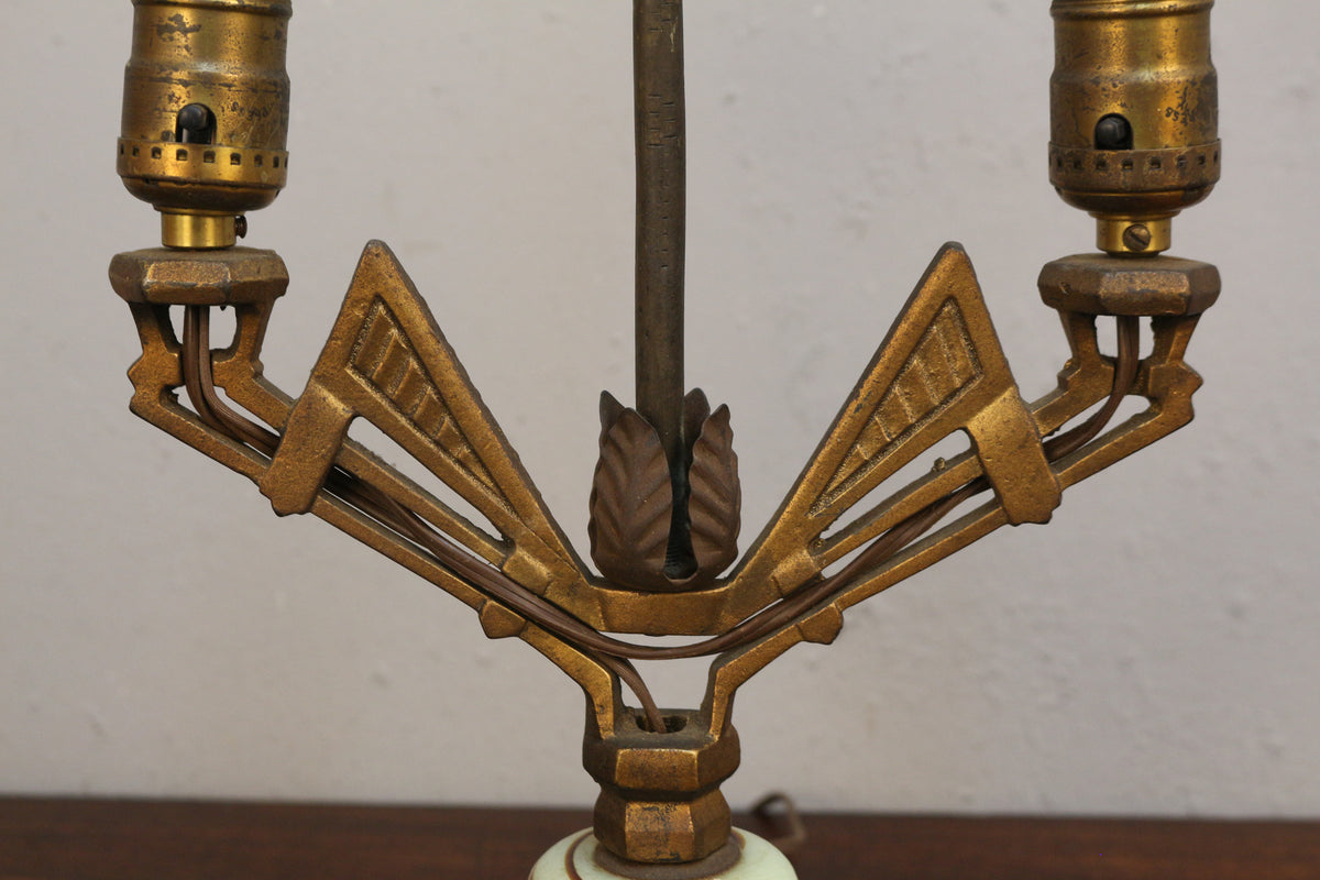 Art Deco Bronze Table Lamp
