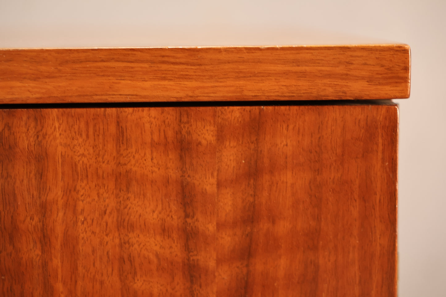 Sculptural Walnut 2-Door Nightstand