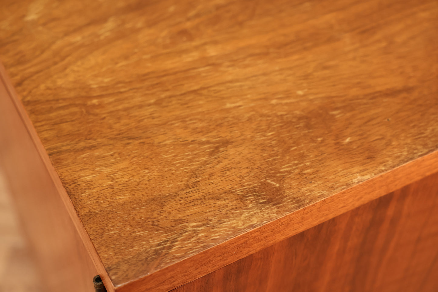 Sculptural Walnut 2-Door Nightstand