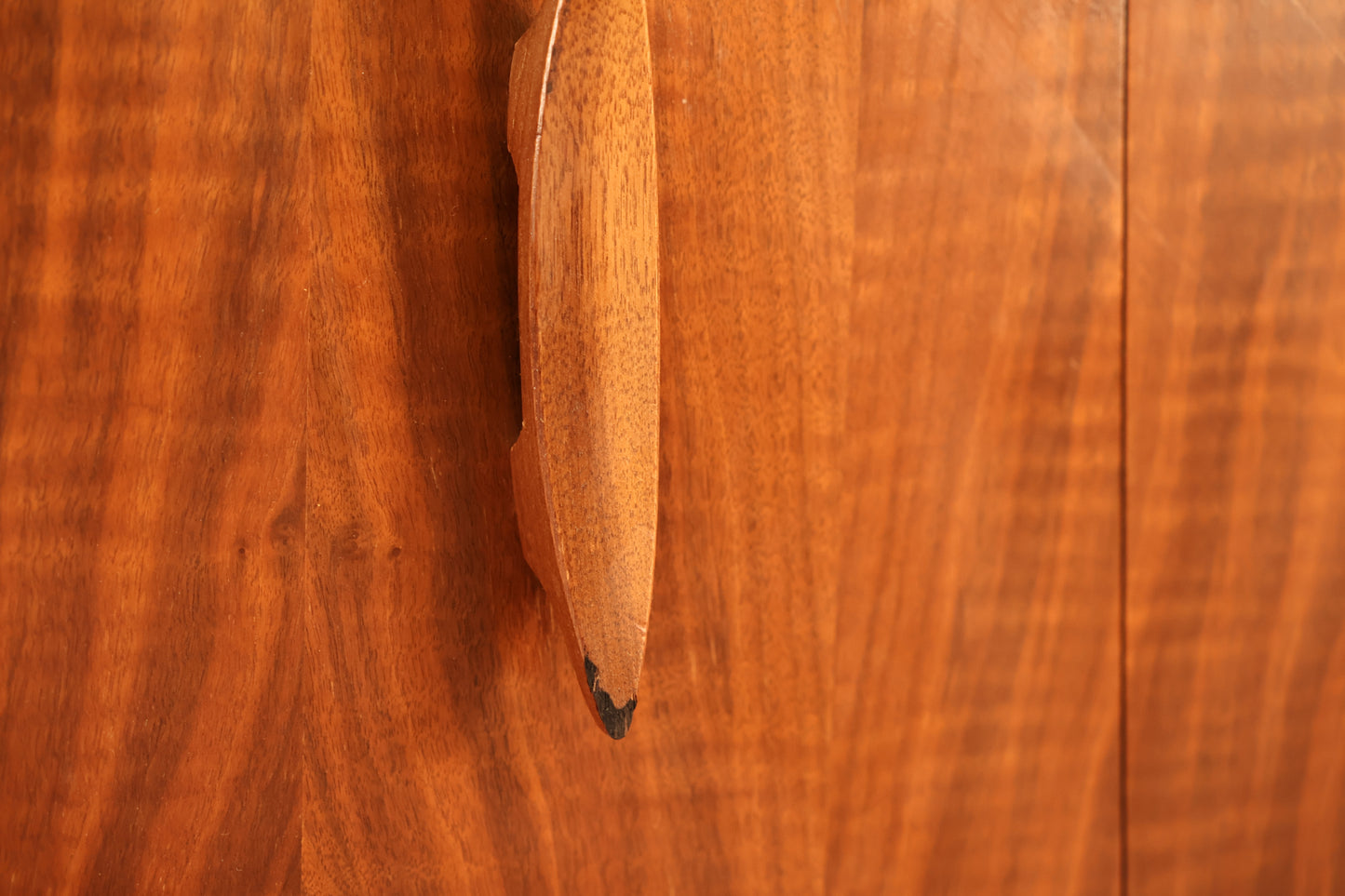 Sculptural Walnut 2-Door Nightstand