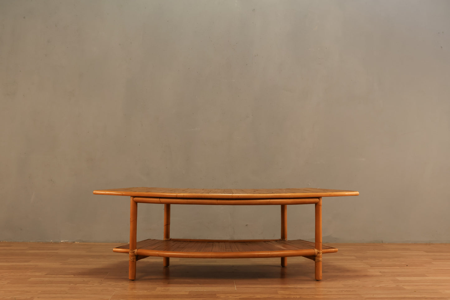 Ficks Reed Rattan Curve Coffee Table