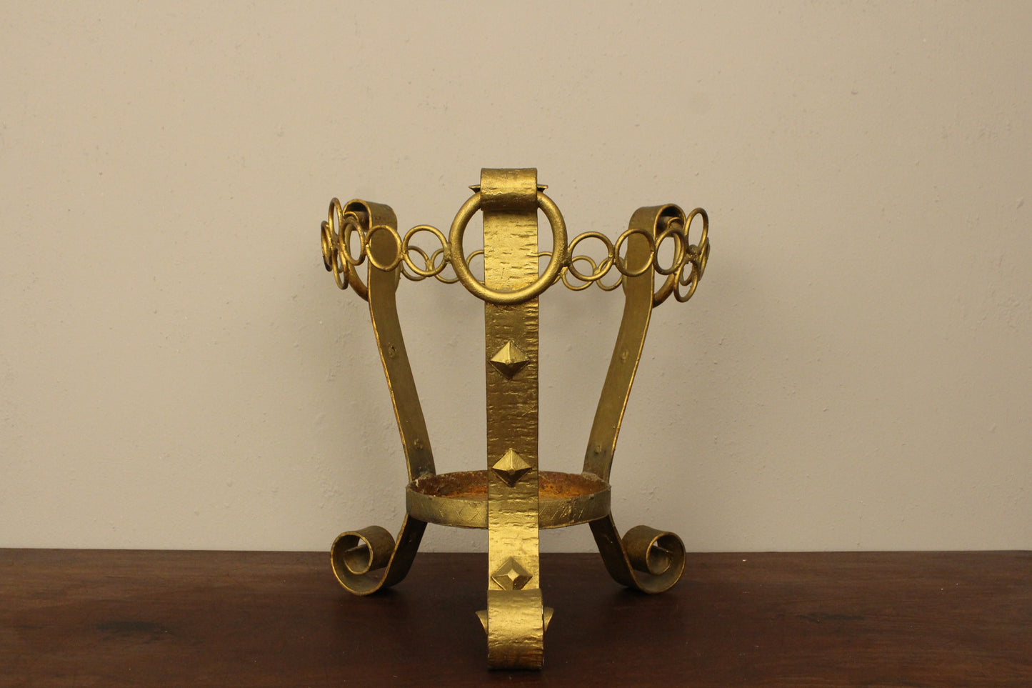 Gold Metal Planter Stand