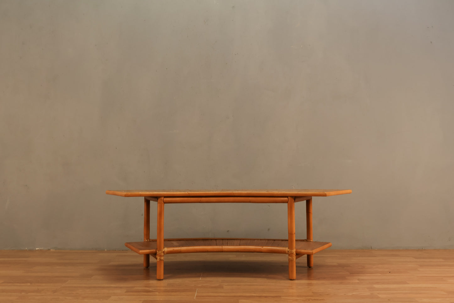 Ficks Reed Rattan Curve Coffee Table
