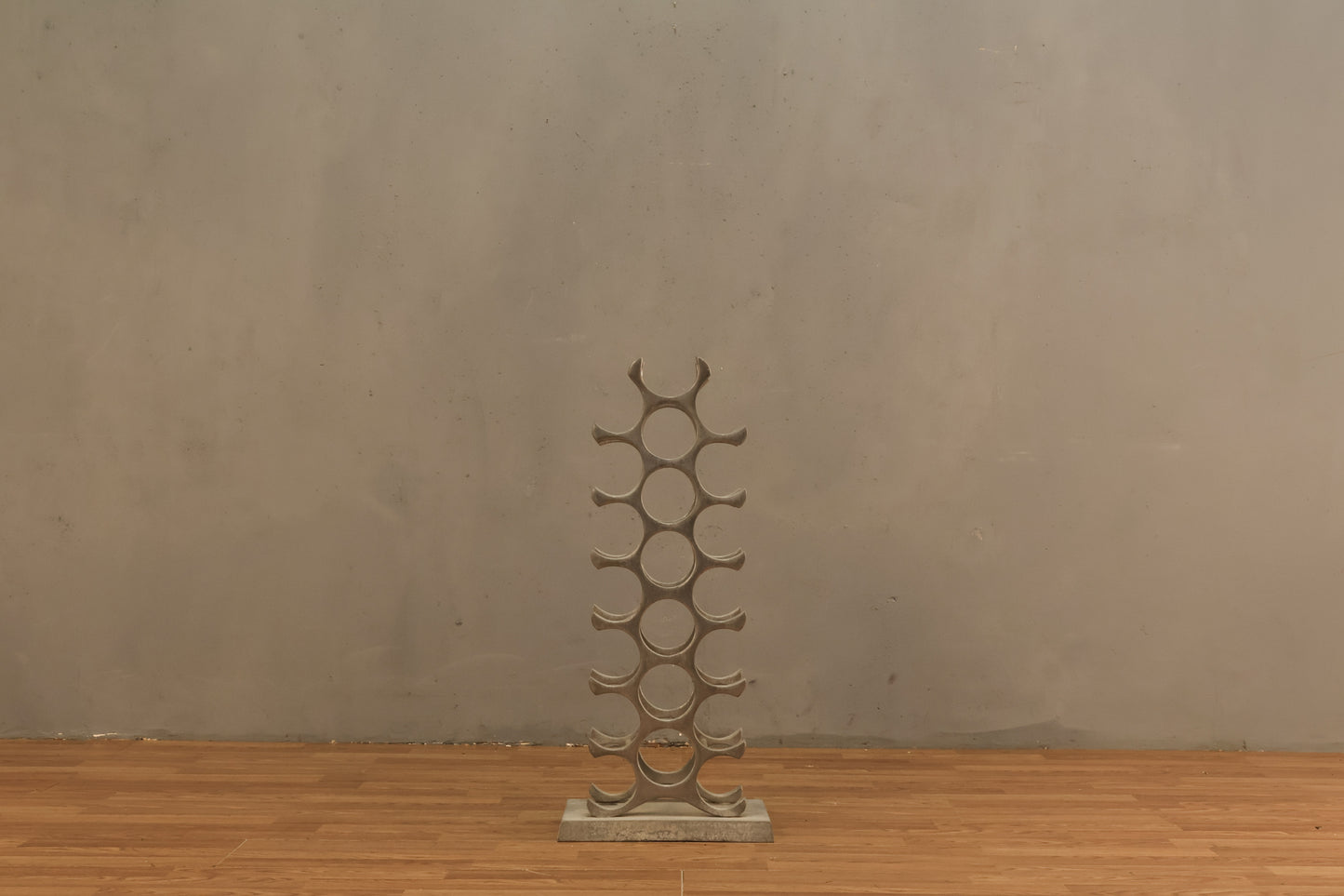 Modernist Standing Steel Wine Rack