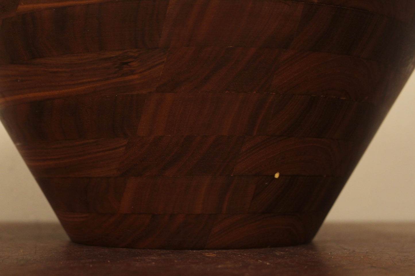 Mid Century Walnut Salad Bowl