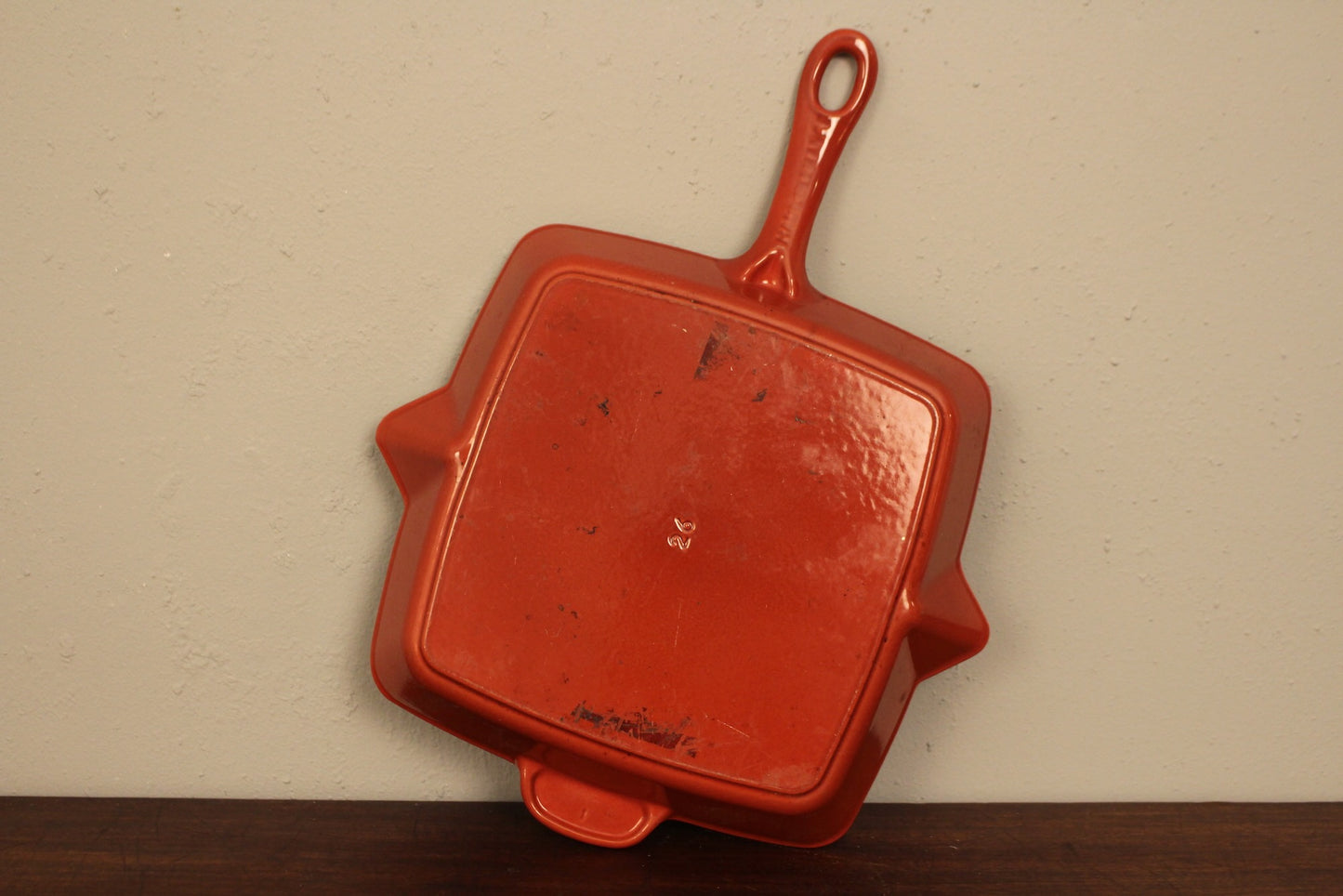 Staub Orange Cast Iron Grill Pan