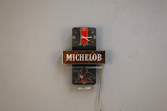 1980s Michelob Illuminated Clock Sign