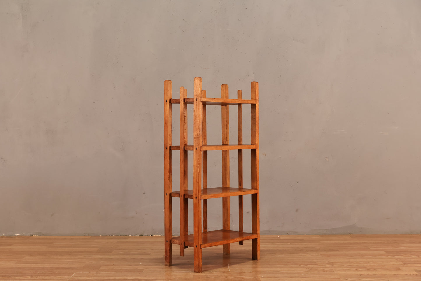Rustic Mission-Style Small Bookshelf