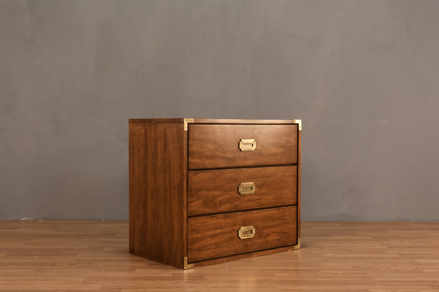 Campaign Speckled 3-Drawer Commode