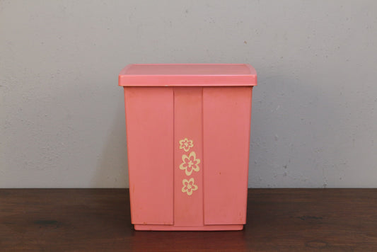 Petite Pink Plastic Hamper
