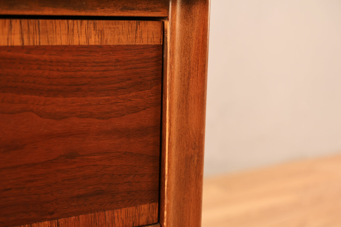 Stanley Walnut 2-Drawer Nightstand - ONLINE ONLY