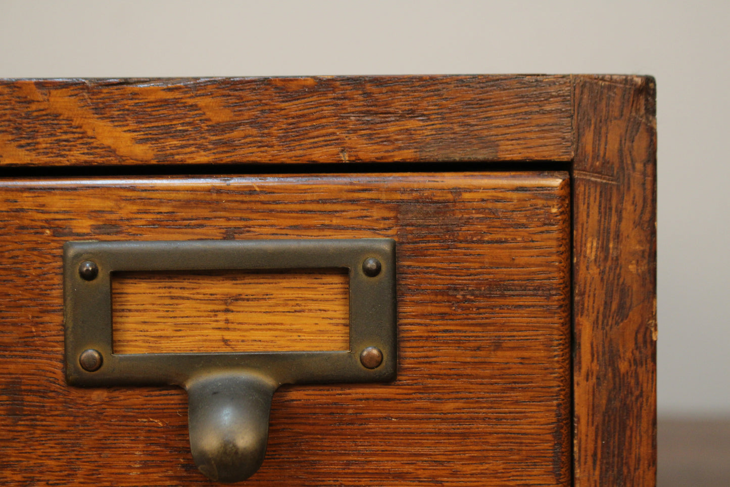 Globe-Wernicke Oak 2-Drawer Organizer