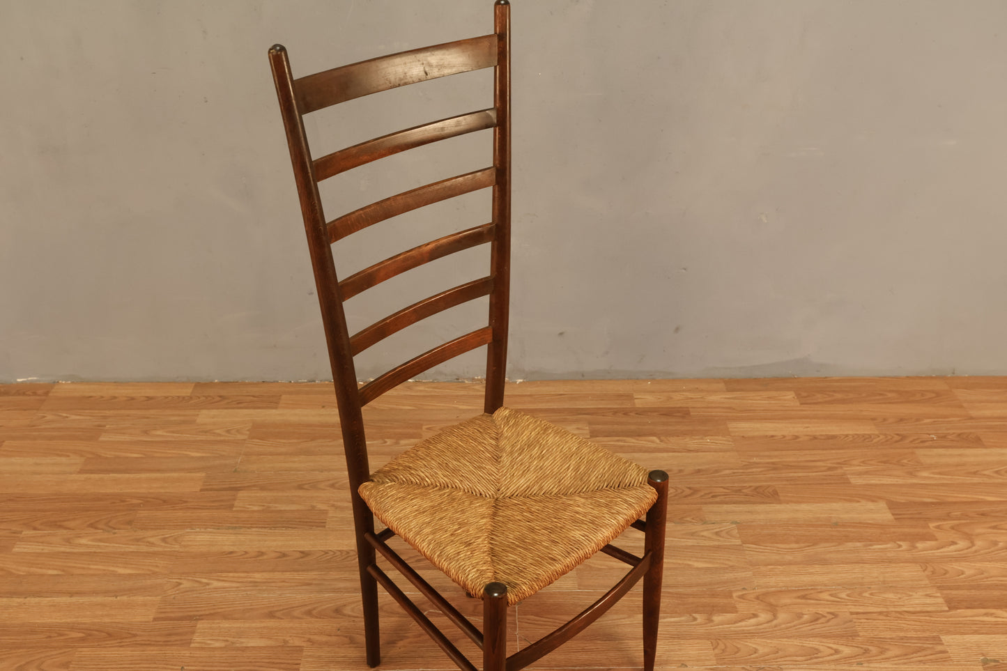 Italian Rush-Seat Ladderback Side Chair
