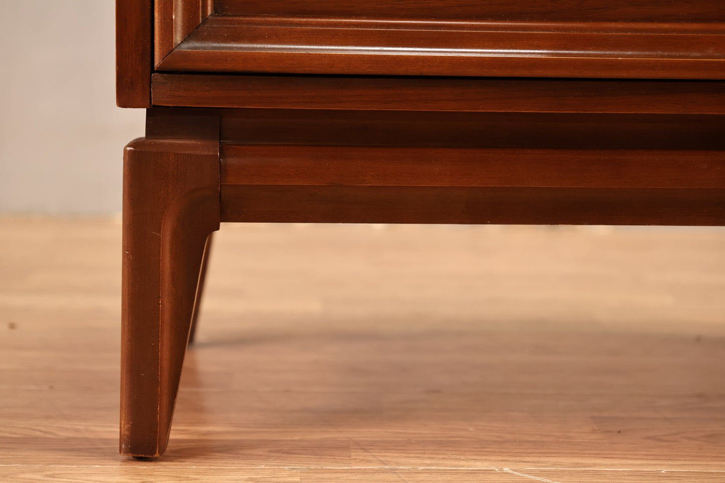 Mid Century Walnut 2-Drawer Nightstand