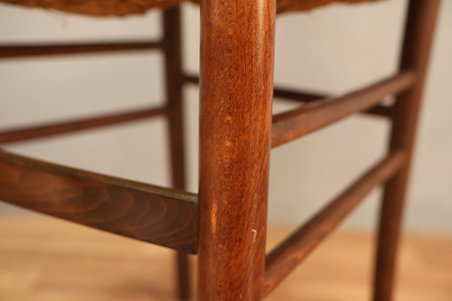 Italian Rush-Seat Ladderback Side Chair