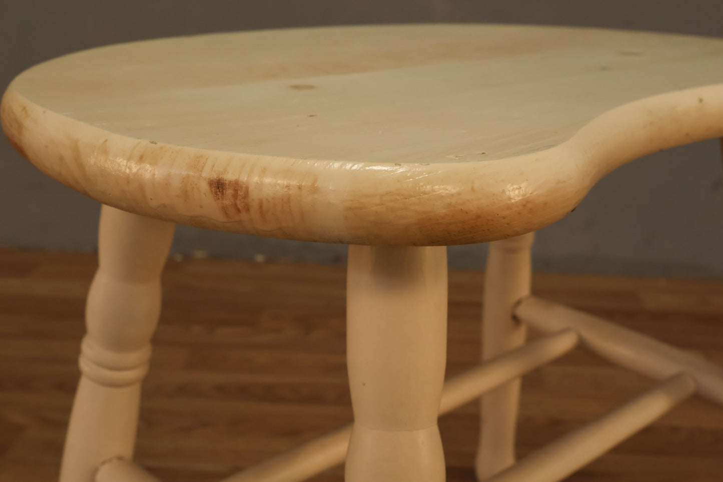Farmhouse White Bean Footstool