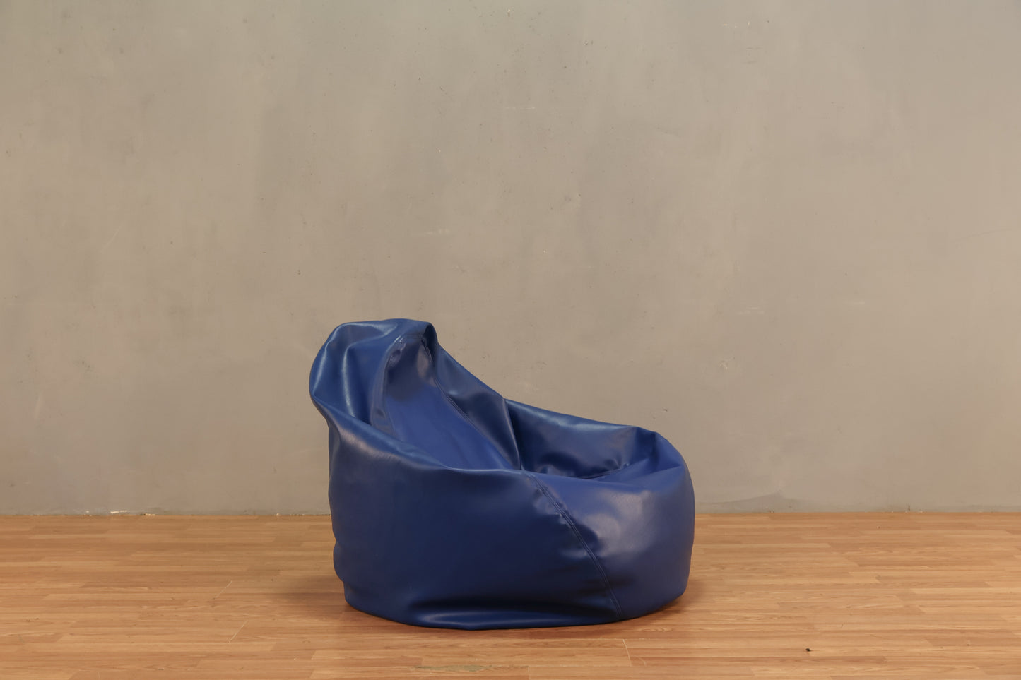 Cobalt Vinyl Bean Bag Chair