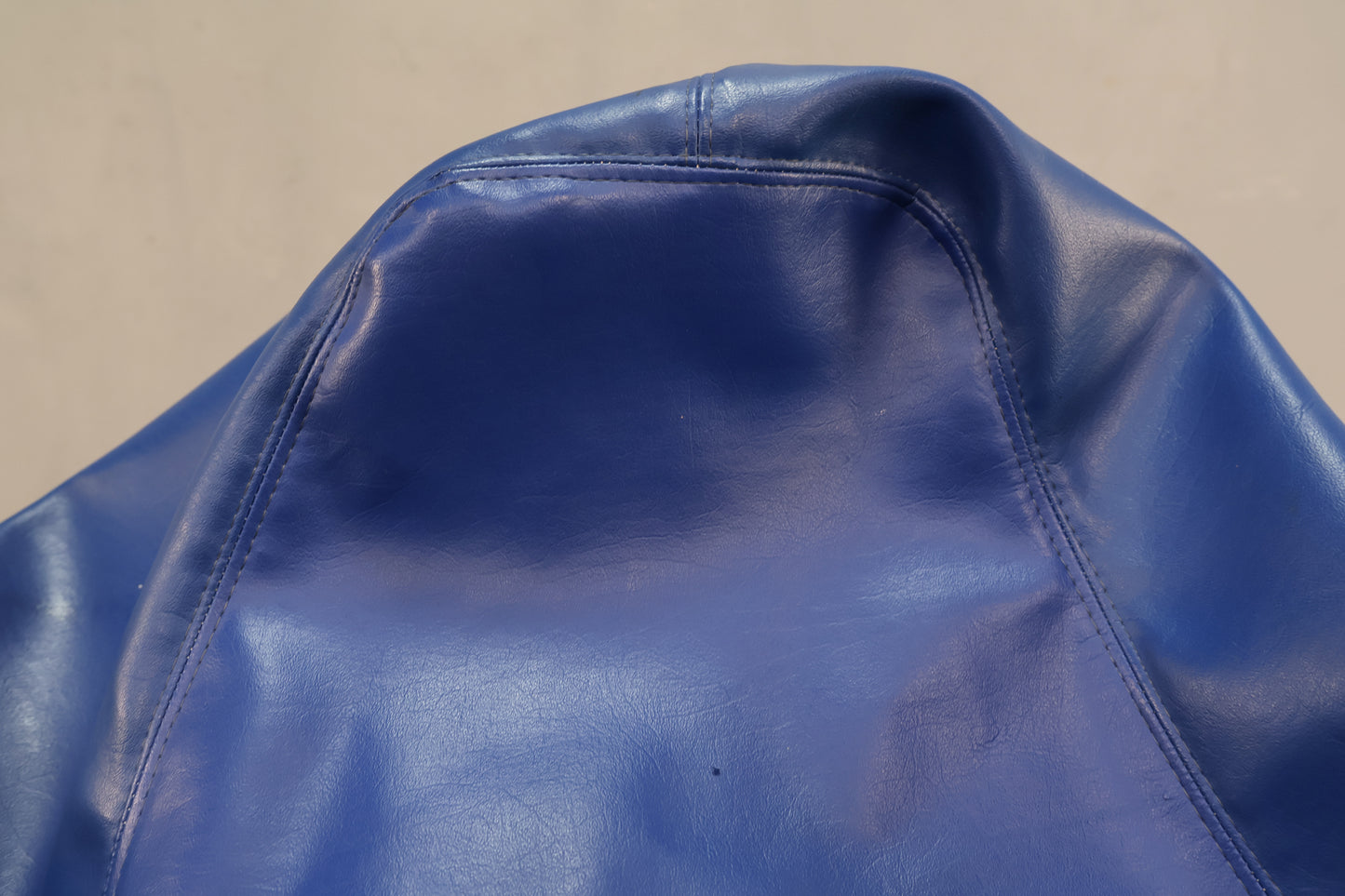 Cobalt Vinyl Bean Bag Chair