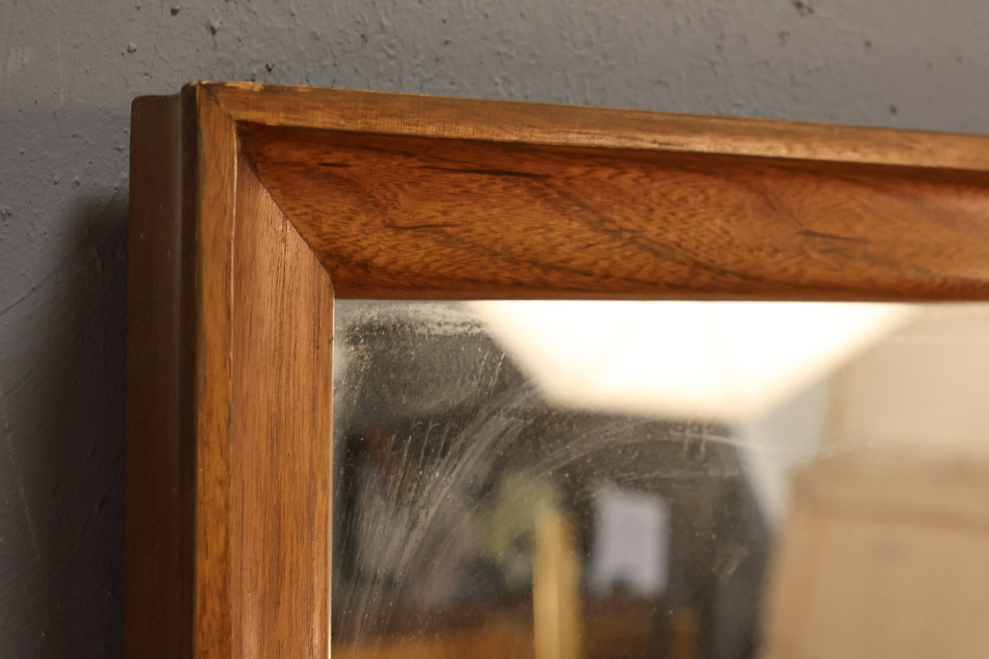 Large Walnut Full-Length Mirror - ONLINE ONLY