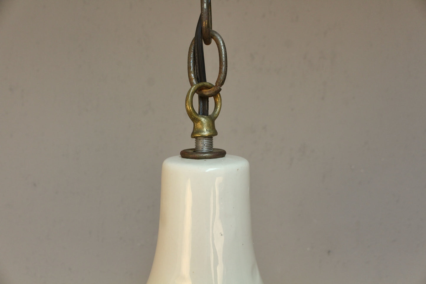 White Ceramic Pendant Swag Lamp