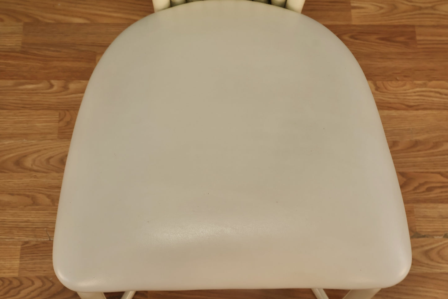 1980s Oyster Lacquer & Vinyl Side Chair - ONLINE ONLY